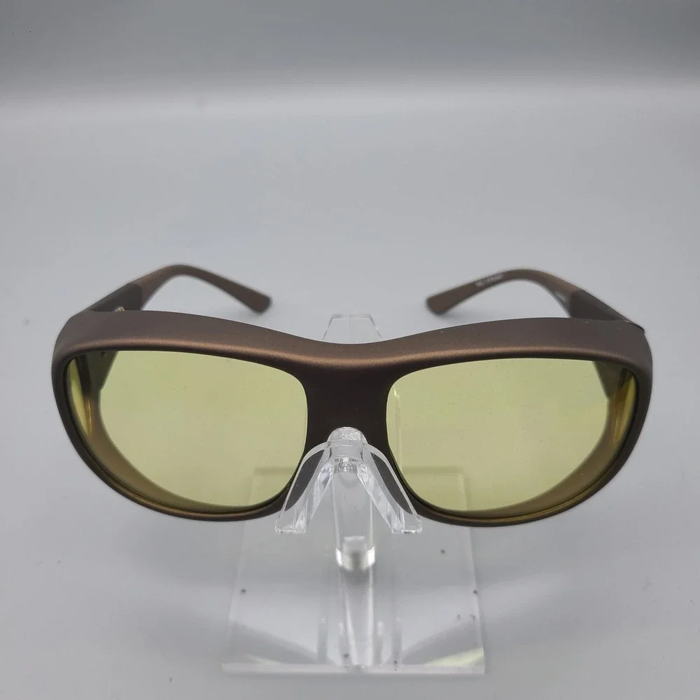 Cocoons Pilot C305E Fit-Over Sunglasses Bronze Frame Yellow Lens Flex2Fit